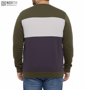 Pull sweat col rond qualité nouveau Design de mode hiver respirant coton polaire toutes taille100 % coton hiver hommes sweat - Product Image 2