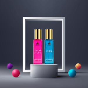 Ensemble de parfums Silent Storm & Zehar Eau de Parfum, parfum de luxe unisexe longue durée avec flacon élégant - Product Image 4