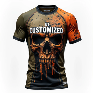 Protector de erupción MMA personalizado perfecto para el combate sin GI con arte duradero y compresión cómoda kimono de jiu jitsu - Product Image 5