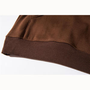 Sweat à capuche d'automne solide imprimé personnalisé de haute qualité pour hommes en tricot de coton doux avec cordon de serrage pour vêtements d'équipe et uniformes - Product Image 5