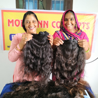 Extensions de cheveux humains Remy indiens noirs ondulés 100 % non traités, alignés sur les cuticules, double trame machine, Loose Deep, vente en gros