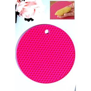 Juego de 3 Salvamanteles de Silicona con Diseño de Panal de Abeja de Marcas Generales, Accesorios de Cocina - Product Image 1