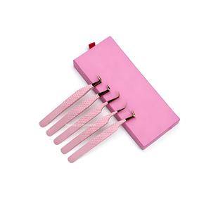 Pinzas Profesionales de Acero Inoxidable con Punta de Fibra para Laboratorio y Uso Electrónico, Pinzas con Punta de Fibra, Pinzas para Extensión de Pestañas - Product Image 6