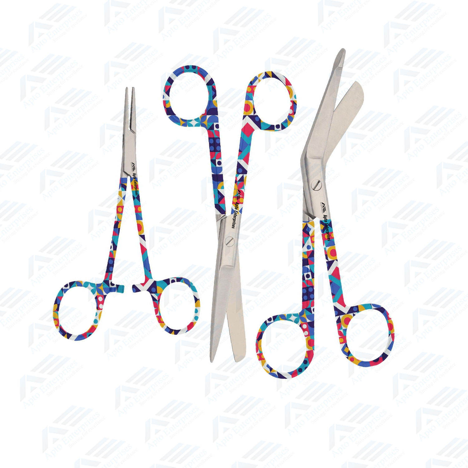 Nursing Scissors, Bandage Scissors, & Artery Forceps set