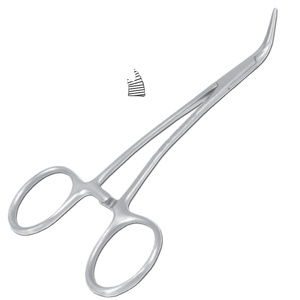 Pinzas Peet Splinter de Acero Inoxidable Quirúrgico con Punta Curva, Instrumento Manual para Uso en Quirófano, Certificado CE Clase I - Product Image 4