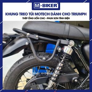 Support de sac arrière en acier inoxydable Motech pour T100/T120 pour sacoches de selle et sacs de rangement - Product Image 2