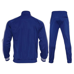 Conjunto Deportivo Unisex de 2 Piezas, Grueso, Sólido, para Invierno, con Cremallera, Diseño Personalizable, Transpirable - Product Image 2