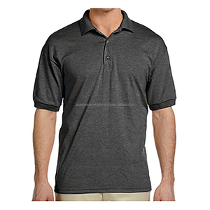 Chemise unisexe personnalisée 100 % coton anti-plis style urbain à motif uni avec fermeture éclair et manches courtes, impression de logo personnalisé, couleur unie - Product Image 1