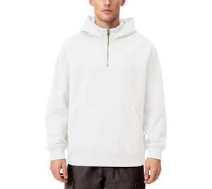 Vente en gros de sweats à capuche zippés pour hommes, personnalisés, double couche, en molleton French Terry, couleur unie, avec poche, coupe classique, pour l'hiver, à séchage rapide - Product Image 3