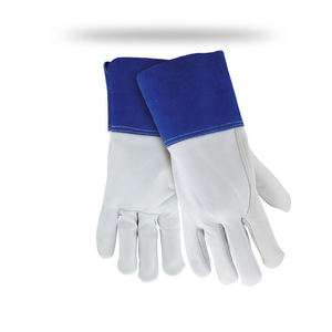Guantes de fuego resistentes al calor grano de cabra sin forro Palma Tig guantes de soldadura multitarea vaca Split Tig guantes de cuero de soldadura - Product Image 3