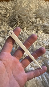 Aguja de Bordar de Cuerno de Búfalo, Aguja de Bordar Puntiaguda para Lana y Hilo, Accesorio de Costura Duradero para Tufting y Costura - Product Image 1