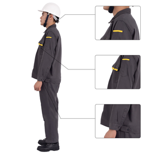 Conjunto de ropa de trabajo industrial personalizada OEM uniforme unisex para seguridad y comodidad - Product Image 2