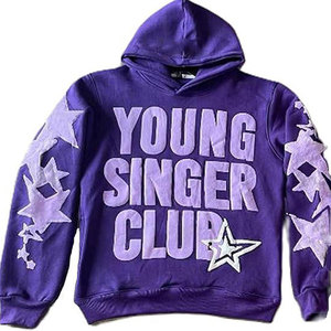 Custom Puff Printing logo 2 Piece <b>Hoodie</b> and Sweatpants Set <b>Men</b> Hoodies Cotton Set OEM Available Tracksuit - Product Image 5