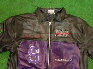 Wholesale Price Customized New Arrival High Quality Vintage Design Streetwear Stand Collar Unisex Casual <b>Patchwork</b> Embroidery - Product Image 3