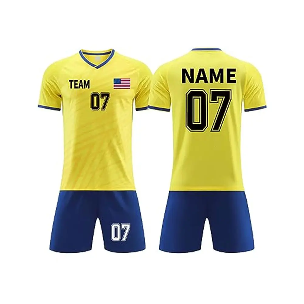 Câu lạc bộ Thanh Niên đồng phục bóng đá mặc Kit người đàn ông đồng phục bóng đá Bộ người đàn ông quốc gia bóng đá in ấn đội thể thao theo màu sắc của bạn