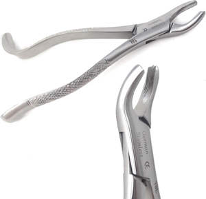 Forceps d'extraction dentaire électrique, poignée ergonomique, position à 3 mâchoires, modèle professionnel anglais américain, SurgiRight - Product Image 1