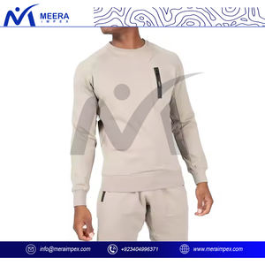 Conjunto de ropa deportiva Premium para hombre, chaqueta con cremallera completa, pantalón para correr, transpirable, de secado rápido, peso pesado, ecológico para gimnasio, ropa informal diaria - Product Image 4