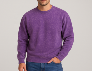 Sudadera de algodón 100% de alta calidad, ropa de calle personalizada a granel, transpirable, antiarrugas, sin forro, marca lavada - Product Image 1