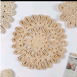 Decoración de mesa de mimbre marrón claro tejida a mano, jacinto de agua personalizable clásico, artesanías de mimbre, fuente Natural de Vietnam - Product Image 2