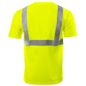 Ropa de trabajo de seguridad de alta visibilidad de poliéster 100% de calidad superior, camiseta con cinta reflectante para hombre, ropa de seguridad reflectante de alta visibilidad - Product Image 2