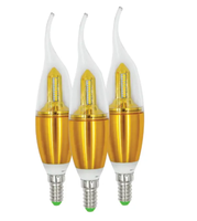 Ampoules réflecteurs LED E14 de bonne qualité Conception de bougies en plastique avec alimentation CA Bon prix Fabriqué au Vietnam