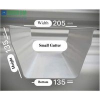 Gouttière en plastique PVC fiable, durable, étanche, style moderne, solution de drainage d'eau pour toiture, fournisseur du Vietnam, OEM, ODM