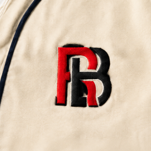 Vintage Style Custom Baseball Jersey-<b>Men's</b> <b>Retro</b> Cotton Poly Sports <b>Shirt</b> for Cream Navy Boxy Fit - Product Image 4