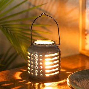 Décor votif de table de revêtement de poudre de bougeoir d'ouragan en métal de fer de luxe pour l'usage à la maison ou les mariages - Product Image 2