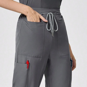 Pantalones duraderos para mujer con logotipo personalizado, parte inferior cómoda de uniforme médico para enfermeras, médicos, clínicas y hospitales - Product Image 6