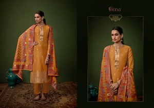 Vente chaude fantaisie tendance indien traditionnel Jacquard soie Salwar Kameez avec travail imprimé au taux le plus bas fournisseur indien - Product Image 4
