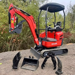 FREE SHIPPING CFG QK20R HYDRAULIC MINI EXCAVATOR 23HP PILOT CONTROLS 43" BLADE 14"DIGGING BUCKET EPA CE APPROVED HYDRAULIC THUMB - Product Image 1