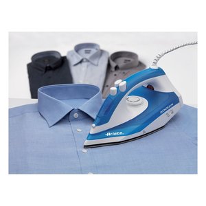 Fer à vapeur Ariete 2000W avec plaque en téflon bleu et blanc - Product Image 5
