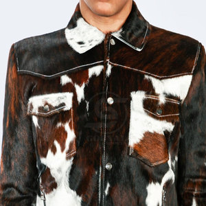 Veste en cuir de vachette grande taille en gros, utilisation en extérieur, veste d'hiver, best-seller, prix bas, veste en cuir de vachette pour homme - Product Image 4