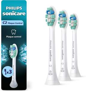 Têtes de brosse à dents électriques de rechange authentiques C2 Plaque Control – Poils en nylon doux, usage domestique, blanc, lot de 3 - Product Image 4