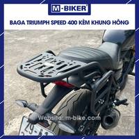 Porte-bagages arrière en acier inoxydable M-Biker Speed 400, type plaque, ensemble complet, design Cyberpunk, cadre latéral pour sacoche de moto, garantie 1 an