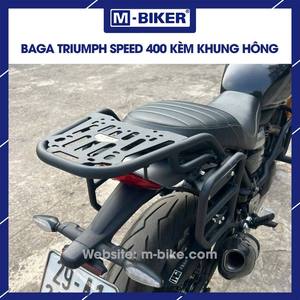 For Triumph Speed 400 Aluminium Rear <b>Rack</b> <b>Plate</b> Type with Side Frame for Motorcycles with Tail Bag - Product Image 5