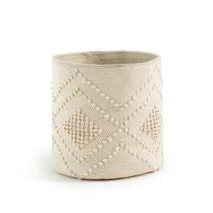 Cesta de almacenamiento de accesorios de diseñador, nueva cesta de almacenamiento tejida a mano para interiores y exteriores, tejido de algodón bohemio a precio barato ITHL - Product Image 3