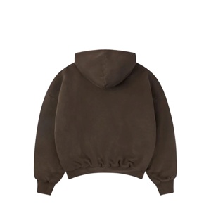 เสื้อฮู้ดดี้ทรงบ็อกซี่โอเวอร์ไซส์ผ้าเฟรนช์เทอร์รี่เนื้อหนา ล้างสีแบบวินเทจ สำหรับผู้ชาย แฟชั่นกลางแจ้ง 2026 - Product Image 3