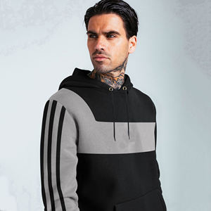 Chándal de lana de dos piezas de calidad superior para hombre, chándal de entrenamiento de invierno transpirable, traje de jogging con logotipo personalizado de talla grande - Product Image 4