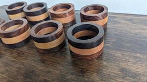 High Quality Resin and <b>Wood</b> <b>Napkin</b> <b>Rings</b> with Smooth Finished Stylish Handmade Tableware for Weddings flower,romantic - Product Image 4