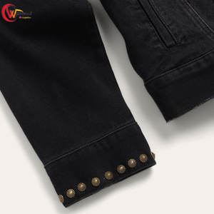 Nouveau design de veste en jean pour hommes de couleur unie veste en jean pour hommes streetwear veste d'hiver en jean pour hommes - Product Image 6