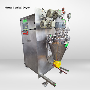 Secador Mezclador Cónico al Vacío Automático Pilot Kilo Lab Nauta SUS316L Nuevo con Certificación CGMP, Equipo de Procesamiento de Alimentos con Capacidad de 100 kg - Product Image 1