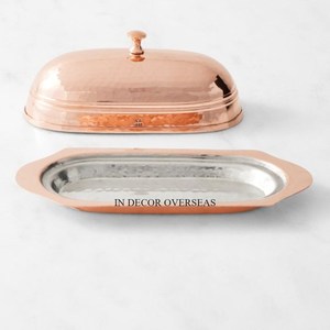 Suministro directo de fábrica Plata Brillante Pulido Acero inoxidable Hecho Diseñador único Mantequilla Plato Utensilios de cocina Accesorios Suministros - Product Image 3