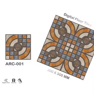 Marca Vistaar, punzón en relieve, resistente, diseño HD para exteriores, suelo de cerámica esmaltado, antideslizante, azulejos de pared de porcelana para estacionamiento, 300x300mm - Product Image 1