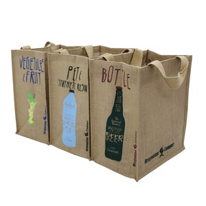 Best Selling Custom Logo Print Pattern Jute Tote Bag PP Laminated Cotton Web Handle Linen Material Travel <b>Gift</b> <b>Set</b> Three - Product Image 4
