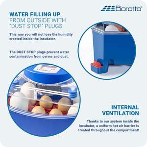 Borotto Lumia 8 Mini huevos incubadora de plástico 8 piezas, 32 piezas de capacidad de alta precisión de tamaño pequeño incubadoras de huevos de codorniz para la venta - Product Image 5