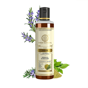 Henné naturel Khadi à la rosemarie, sans paraben, sans huile minérale, 210 ml - Product Image 1