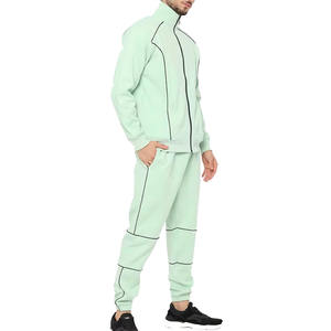 Survêtements en polaire technique avec logo personnalisé pour hommes, fourniture en gros respirante avec option de taille plus pour le jogging latéral d'hiver - Product Image 3