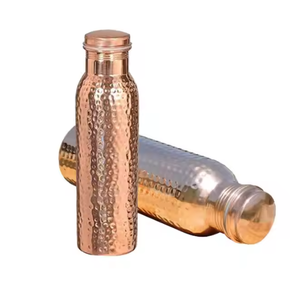 Nouveauté Bouteille d'eau potable directe unisexe de qualité supérieure en cuivre pur très poli avec isolation pour la cuisine - Product Image 2