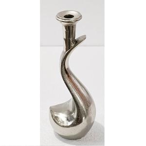 Portavelas de aluminio con acabado de cobre de diseño nórdico elegante, seta fundida cruda de alta calidad, uso doméstico para velas de vidrio - Product Image 5